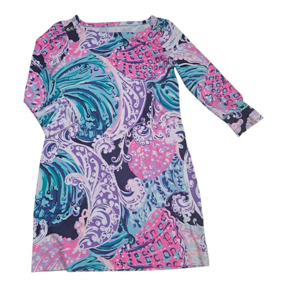 Lilly Pulitzer Women's Dress All That She Wants Boat Neck Travel Beach Sz M